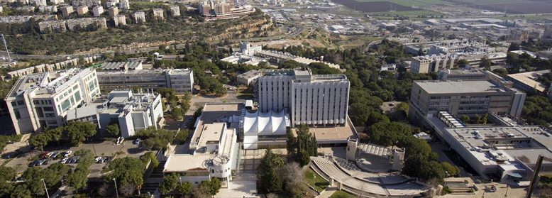 מבט ציפור על פקולטה לארכיטקטורה ובינוי ערים בטכניון