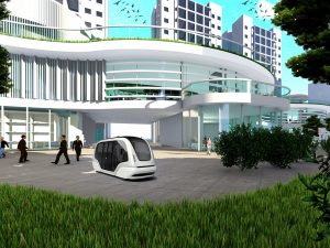 עיר העתיד בשיתוף פעולה עם הרכב האוטונומי